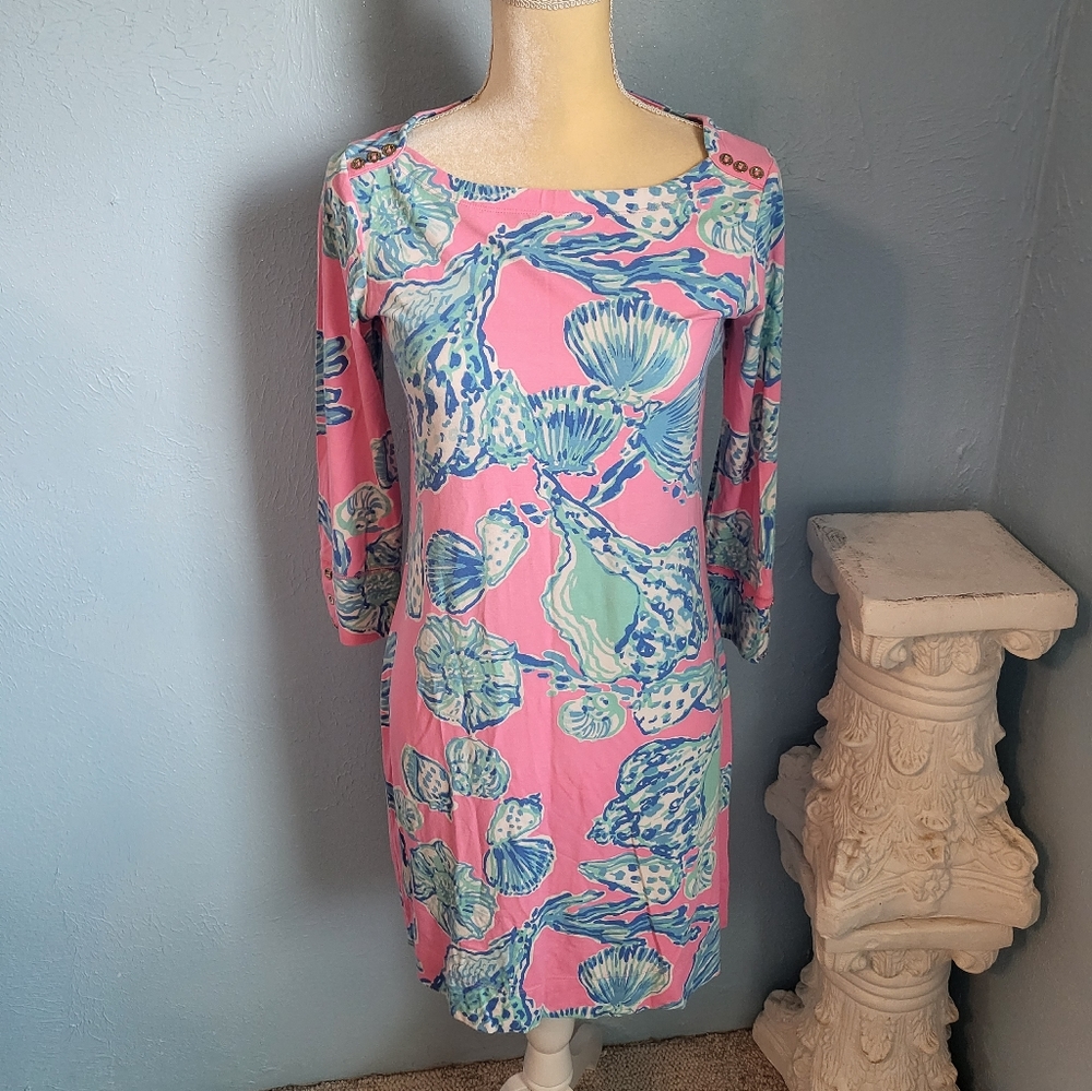 Lilly Pulitzer seashell print dress B79